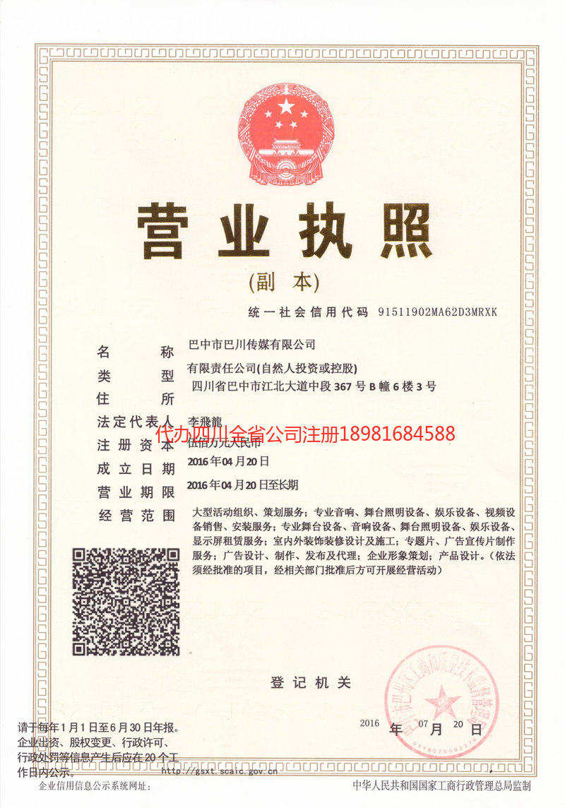 深圳深圳巴川传媒有限公司